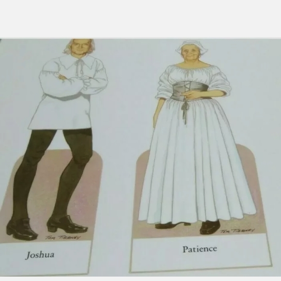 Vintage 1987 Paper Dolls Traditional Colonial - Picture 4 of 7